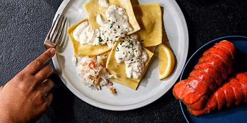 Date Night: Lobster Ravioli Sauced in Cognac