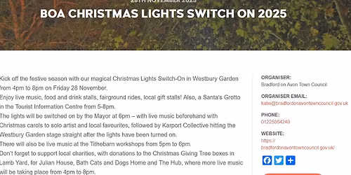 BOA Christmas Lights Switch On 2025