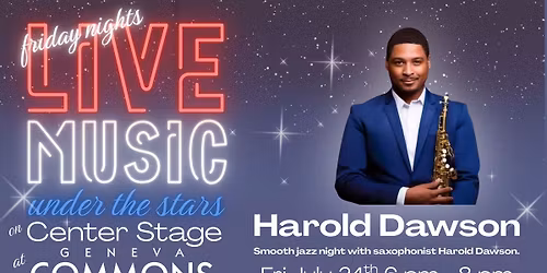 Live Music Fridays at Geneva Commons - Featuring Harold Dawson