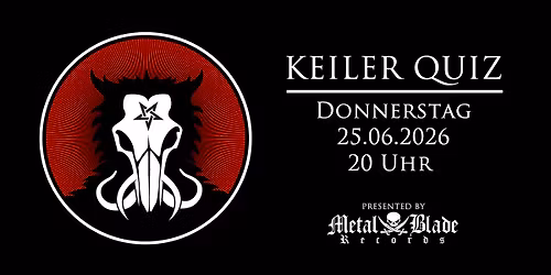 Keiler Metal Quiz Juni 2026 \u2020 Schwarzer Keiler Stuttgart