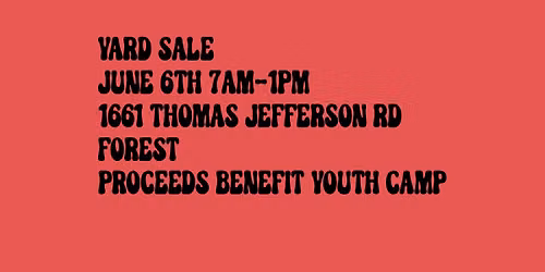 Youth Yard Sale