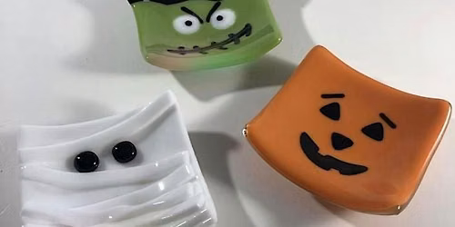 Halloween Plate Trio | Fused Glass