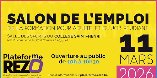 Salon de l'emploi de la formation pour adulte et du job \u00e9tudiant