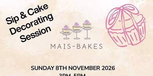 Sip and Cake Decorating Session