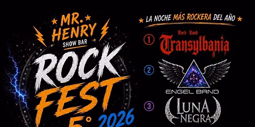 \ud83e\udd18 ROCK FEST 2026 | 5\u00b0 ANIVERSARIO MR. HENRY \ud83e\udd18