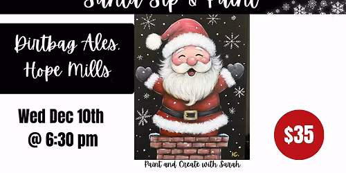 Santa Sip and Paint