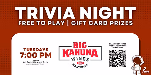 Maryville Trivia Night | Big Kahuna Wings Maryville