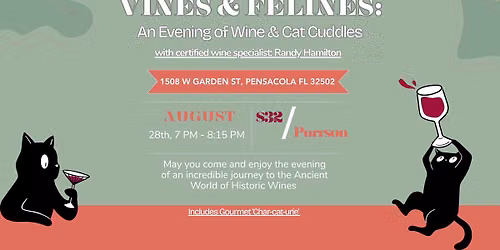 Vines & Felines: An Evening of Wine & Cat Cuddles