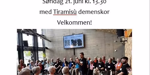 Gratis konsert med demenskoret Tiramisu