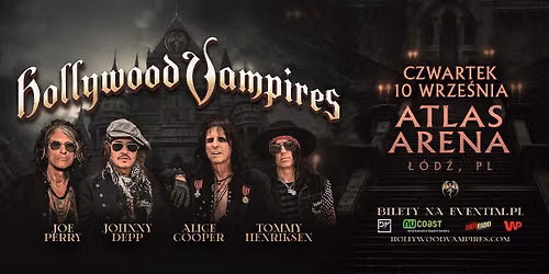 Hollywood Vampires \u2022 10.09.2026 \u2022 Atlas Arena, \u0141\u00f3d\u017a