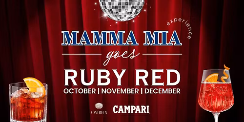 Mamma Mia Dinner Show goes Ruby Red 💃🏼🪭🪩 
