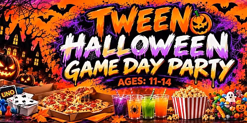Tween Halloween Game Day Party