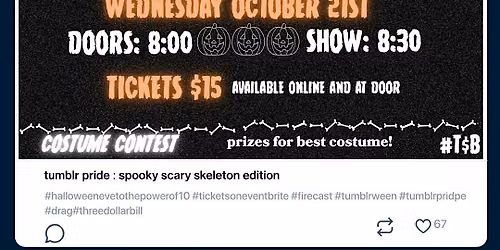 Tumblr Pride - spooky scary skeletons edition