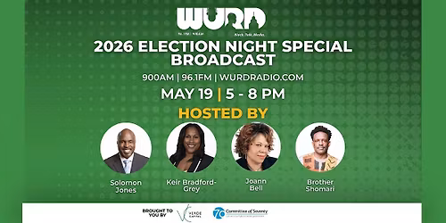 WURD 2026 Election Night Special Broadcast at Honeysuckle