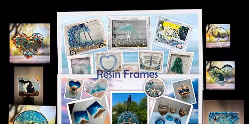 RESIN Projects! RESIN Frames, Ornaments, Sun catchers, Night lights, and wine glass terrariums!