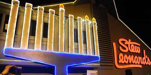GIANT MENORAH LIGHTING @ STEW LEONARDS