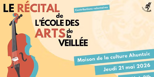 R\u00e9cital de l\u2019\u00c9cole des arts de la veill\u00e9e