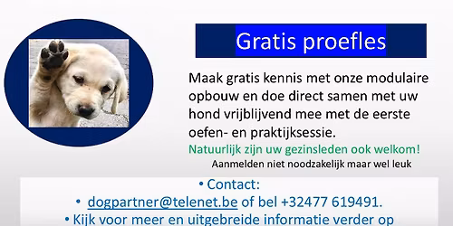 Gratis Proefles en infomoment zaterdag 08\/11\/2025 om 14.00u