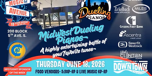 Midwest Dueling Pianos: June 18th