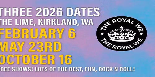 Three 2026 Shows at The LIME!