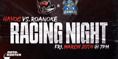 Parking Roanoke Rail Yard Dawgs at Huntsville Havoc