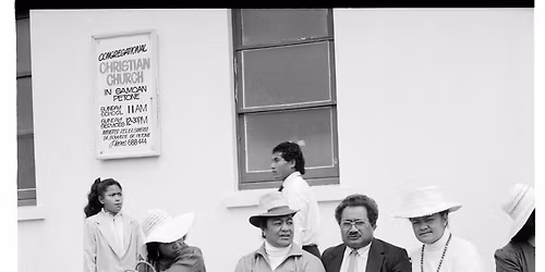 Ans Westra and the Petone Congregational Christian Church of Samoa \u2014 'Who\u2019s in this photo?' series