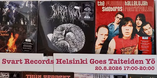 Svart Records Helsinki Goes Taiteiden y\u00f6 2026: Twin Serpent (No, live) S\u00f6rn\u00e4inen (live)