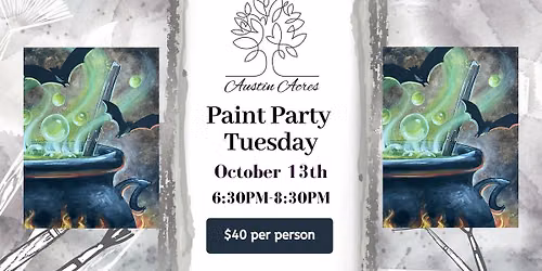 "Toil & Trouble" Paint Party at Highmark Brewery