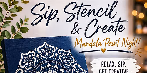 Sip, Stencil & Create: Mandala Paint Night at Cooperage Brewing