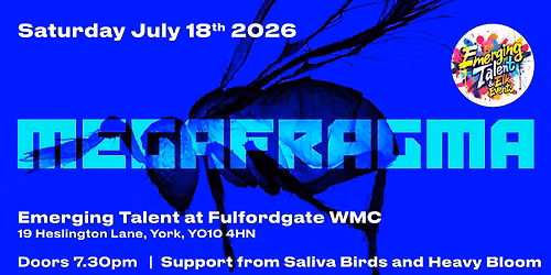 Headliner for 'Emerging Talent' at Fulfordgate WMC