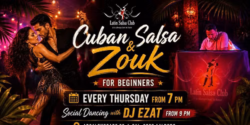 HOLD START! Cuban Salsa & Brazilian Zouk For Beginners & Social Dancing