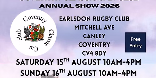 Coventry classic car annual event 