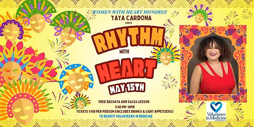 Join us for Rhythm with Heart, an Evening of Salsa and Bachata!