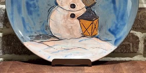 Vintage Snowman Plate Workshop
