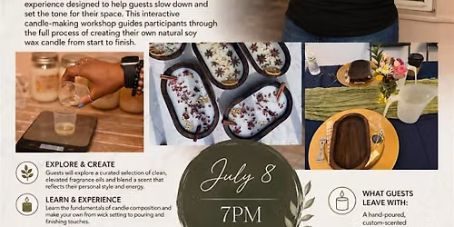 Candle Making Workshop with Dream Scents Candles