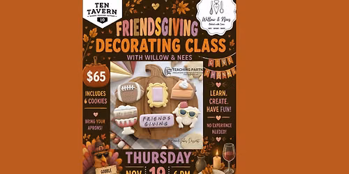 Friendsgiving Cookie Decorating