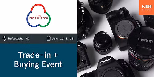 Sell your camera gear (free event-no ticket needed) at The Fotoshoppe