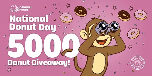 National Donut Day 2026 - 5000 Donut Giveaway! \ud83c\udf69