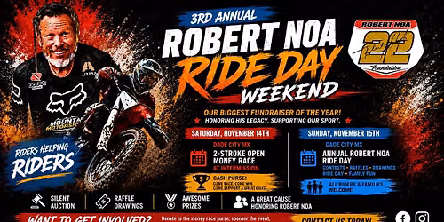3rd Annual Robert Noa Ride Weekend