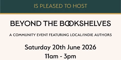 Beyond the Bookshelves Local\/Indie Author event