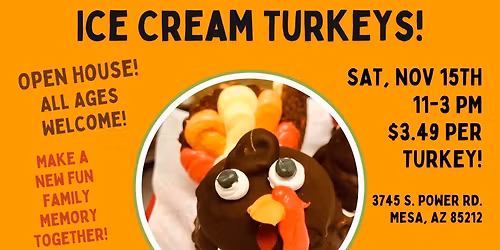 DIY Ice Cream Turkeys!