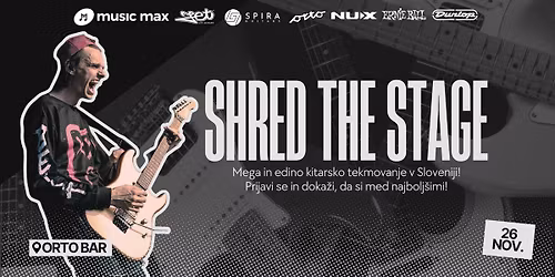 \ud83c\udfb8 SHRED THE STAGE \u2013 MEGA kitarsko tekmovanje 2025
