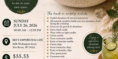 Abundance Bowl Workshop