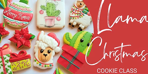 Llama Christmas Cookie Class