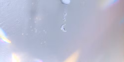 Snowy Origami Crane Suncatcher