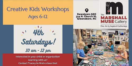 Kids' Creative Weekend Workshop at The Marshall Muse Gallery