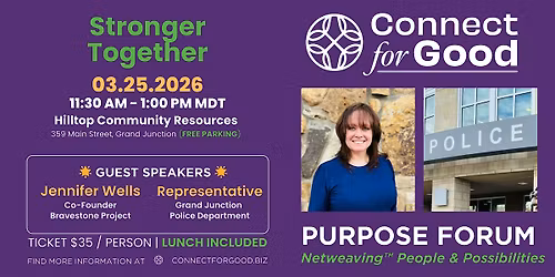 March 2026 Purpose Forum