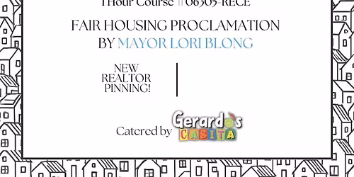 PBBOR Fair Housing Luncheon + 1 Hour CE (Course #06305-RECE)