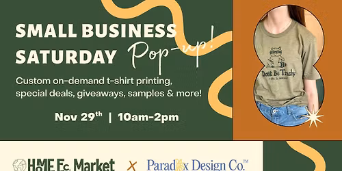 Small Biz Saturday: Pop-Up with Paradox Design Co.