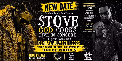 Stove God Cooks Live In TORONTO At The Phoenix w\/ Don Q!!!